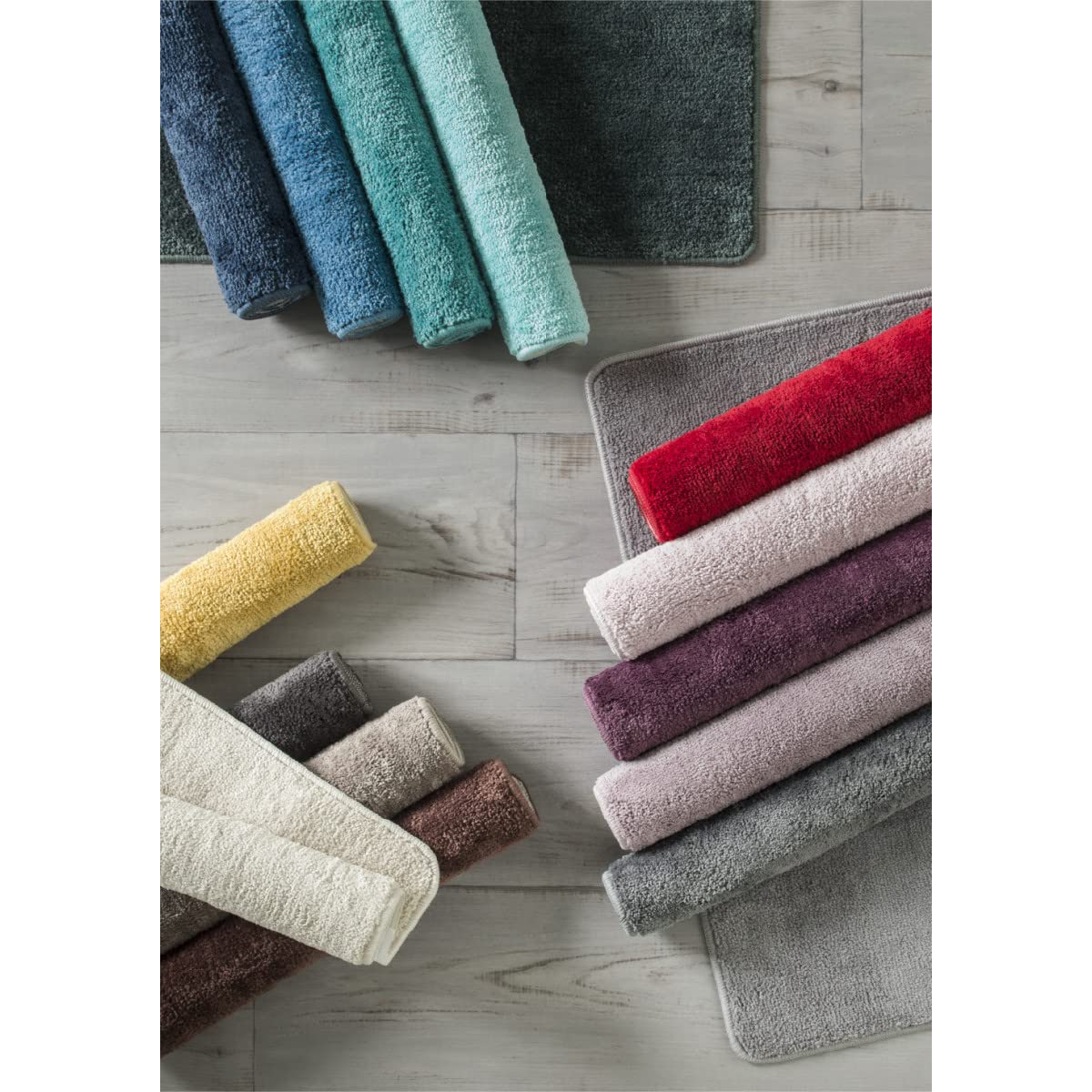 LEVASSEUR Polynésie Tapis de bain polyester bordeaux 50x80cm
