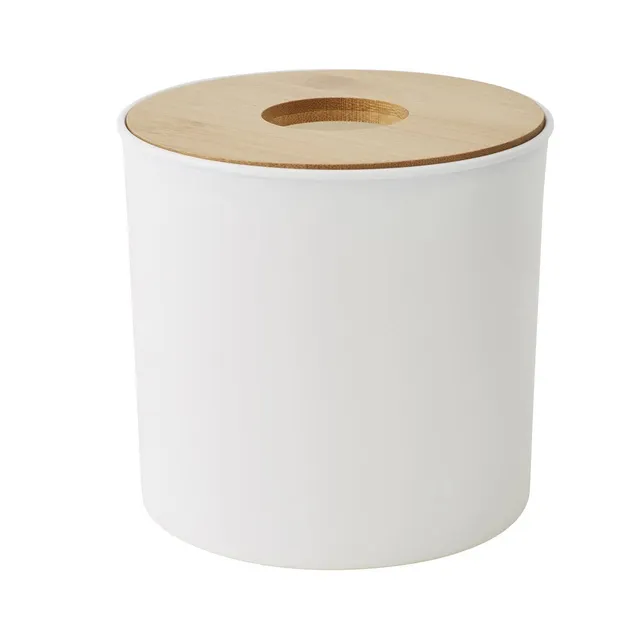 Levasseur Prima Poubelle à Coton 1.5L Blanc Bambou