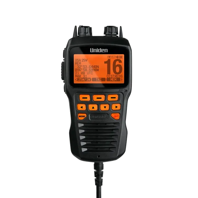 Uniden Marine Radio Accessories UMRMICBK microphone déporté UM725 noir