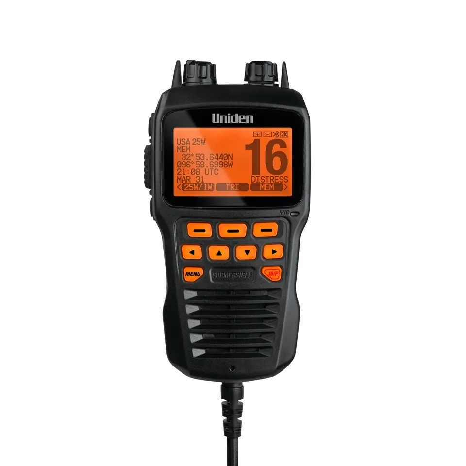 Uniden Marine Radio Accessories UMRMICBK microphone déporté UM725 noir