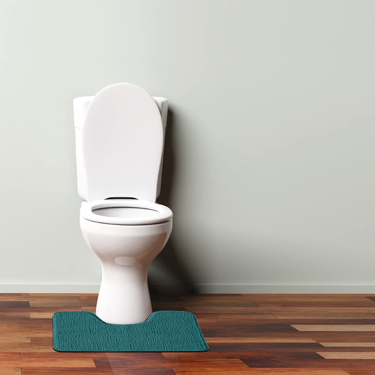 LEVASSEUR Polynésie Tapis de Toilette Bleu Paon 50x40 cm Uni