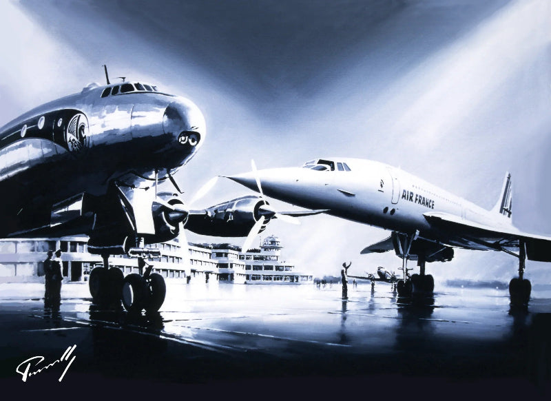 La Boutique du Pilote Concorde carte postale Perinotto