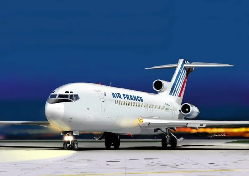 La Boutique du Pilote Boeing 727-200 Air France Maquette 1/72 Mach2