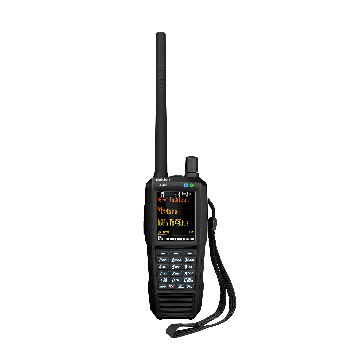 Uniden SDS100 scanner radio portable numérique