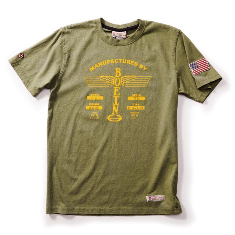 Red Canoe Boeing Vintage t-shirt avion coton logo ailé