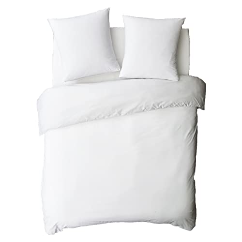 Future Home housse de couette 200x200 blanc coton 57 fils