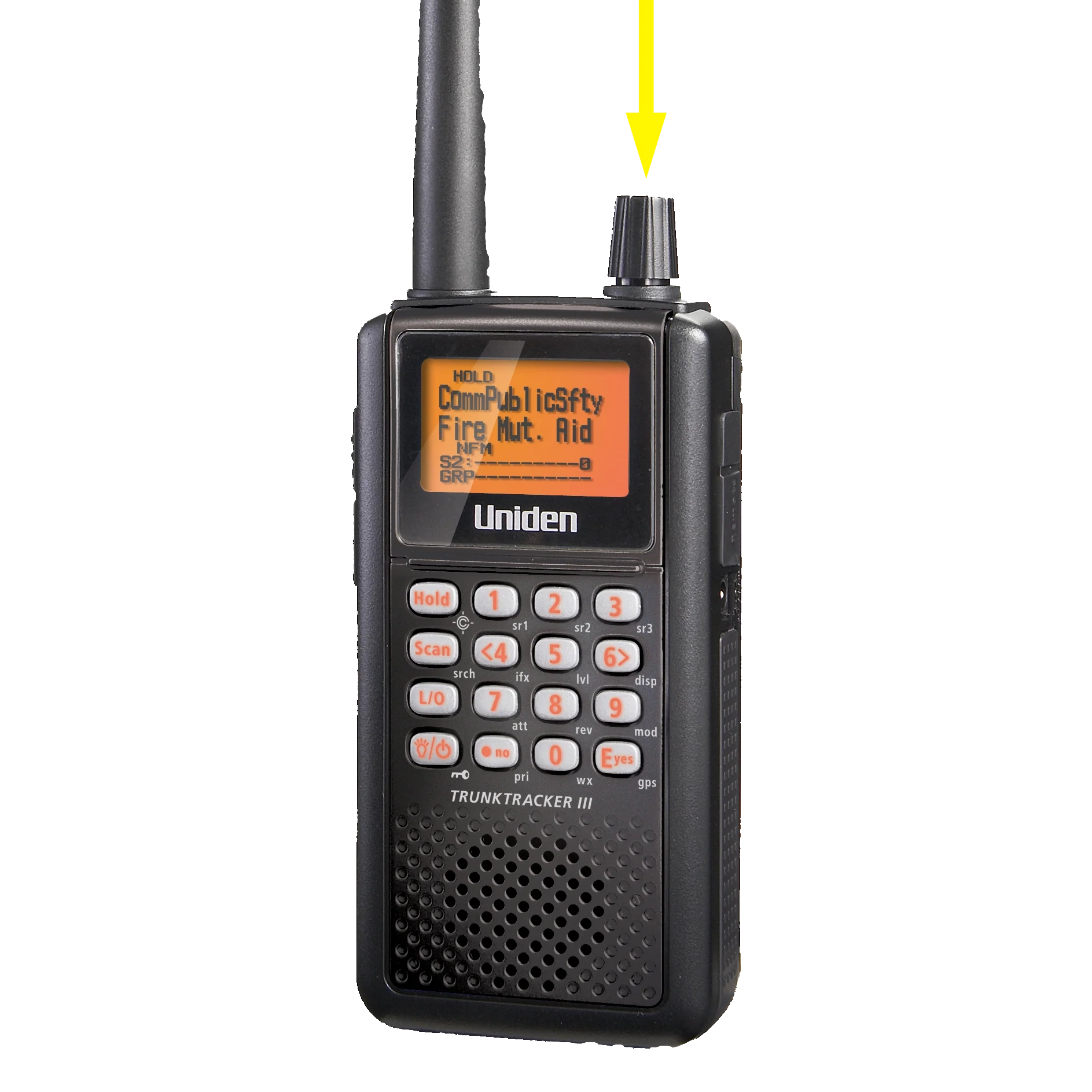 Uniden BC346XT bouton volume squelch scanner