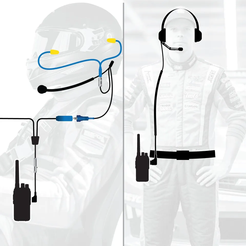 Rugged Air Intercoms RDH16 kit intercom filaire UHF pilote