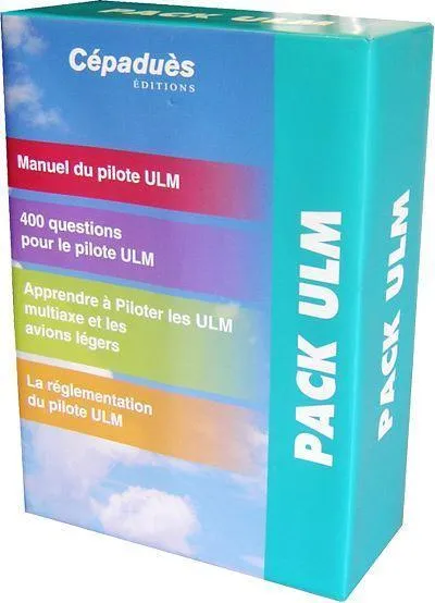 Pack ULM coffret 4 livres manuel pilote multiaxe QCM