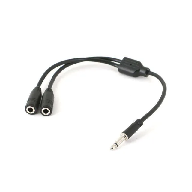Rugged Air Câble Y-Splitter Jack 3,5mm Mono 1 Mâle 2 Femelles