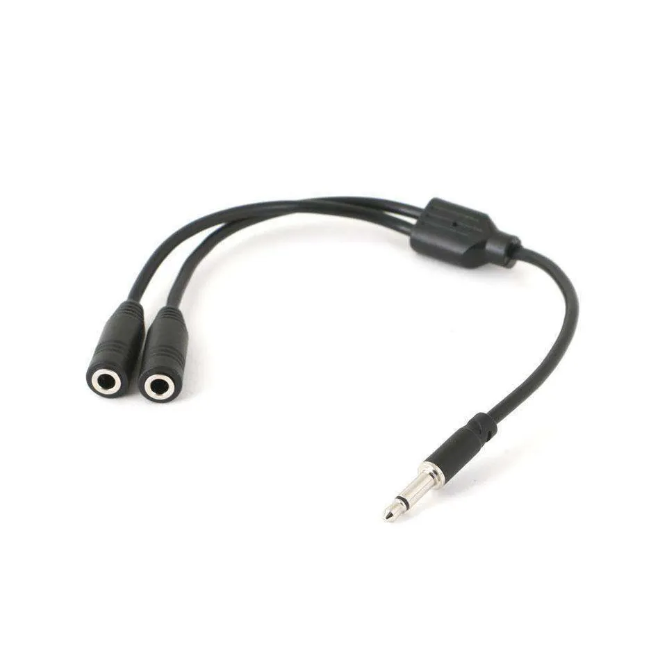 Rugged Air Câble Y-Splitter Jack 3,5mm Mono 1 Mâle 2 Femelles