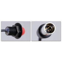 Rugged Air Cable Parts Bouton PTT Volant Trou Cordon Spiralé