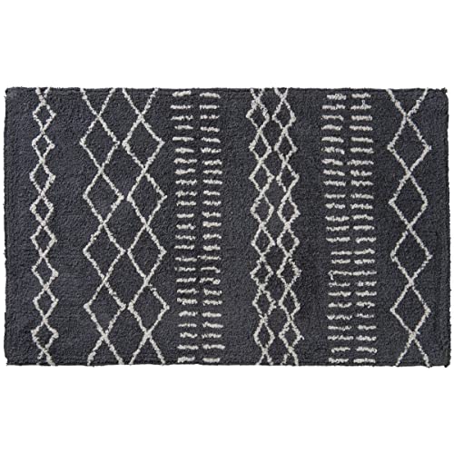 Levasseur Coton Tapis de Bain Anthracite 50x80cm Tufté