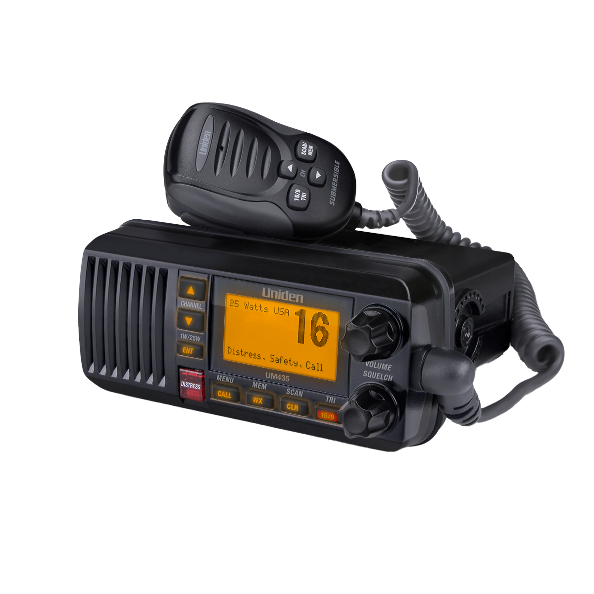 Uniden UM435 radio VHF marine fixe DSC GPS blanche