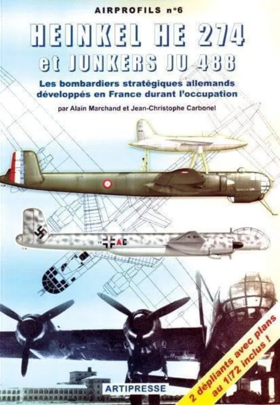 Airprofils N°6 Heinkel He 274 et Junkers Ju 488 livre