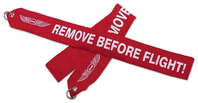 La Boutique du Pilote Remove Before Flight flamme nylon 6x43 cm