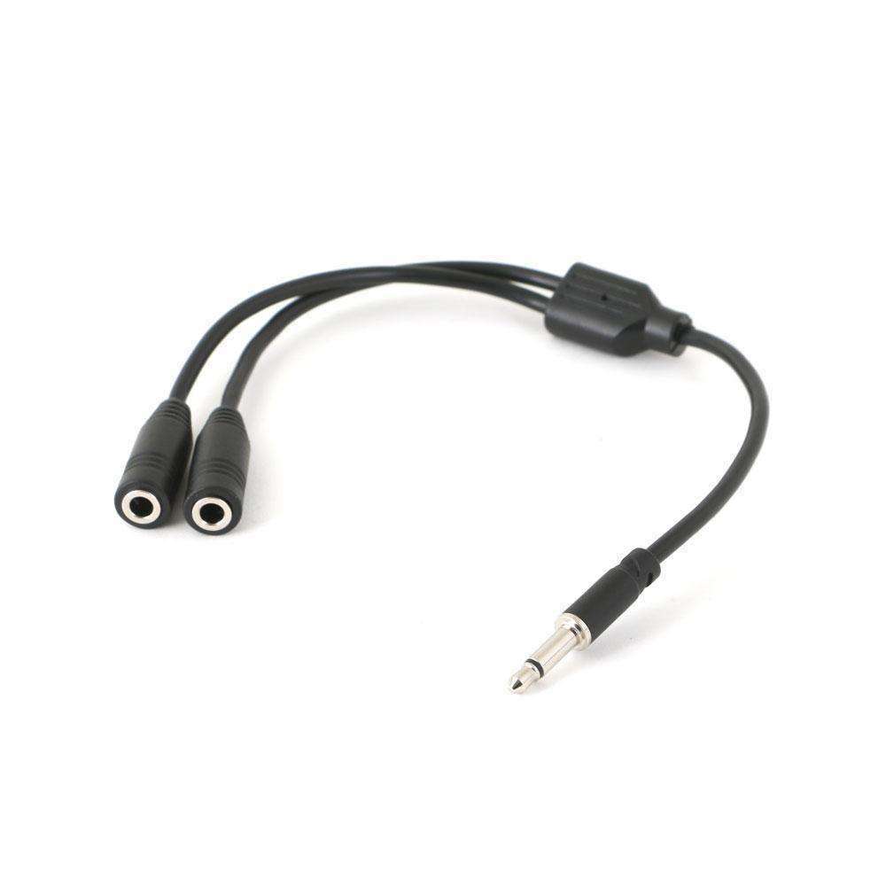 Rugged Air Câble Y-Splitter Jack 3,5mm Mono 1 Mâle 2 Femelles
