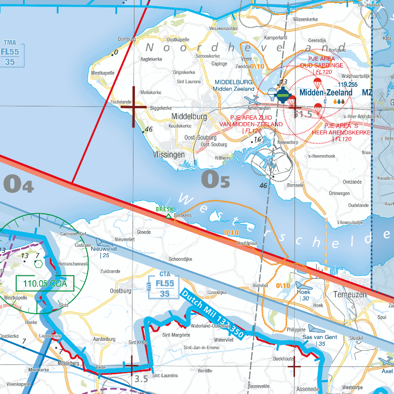 Editerra Air Million Belgique 2026 carte aéro 1/250 000