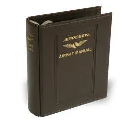 Jeppesen classeur plastique 1 pouce porte-cartes marron