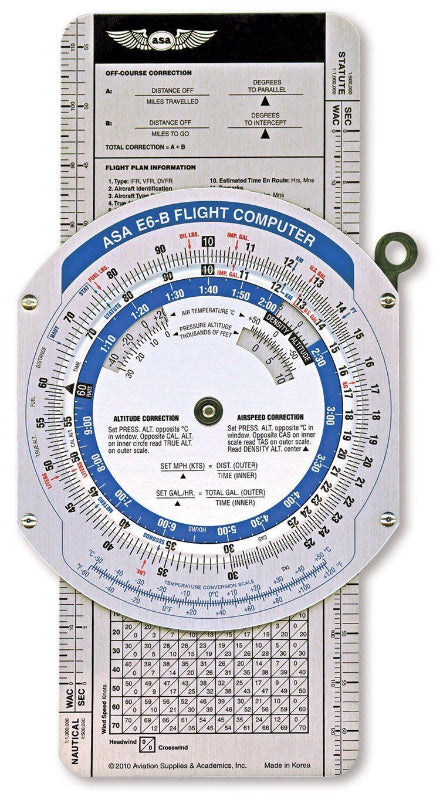 La Boutique du Pilote Computer ASA E6B alu couleur