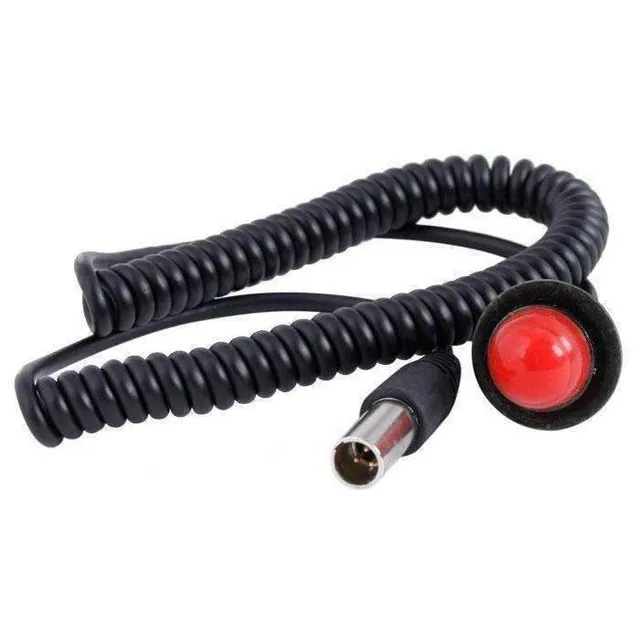 Rugged Air Cable Parts Bouton PTT Volant Trou Cordon Spiralé