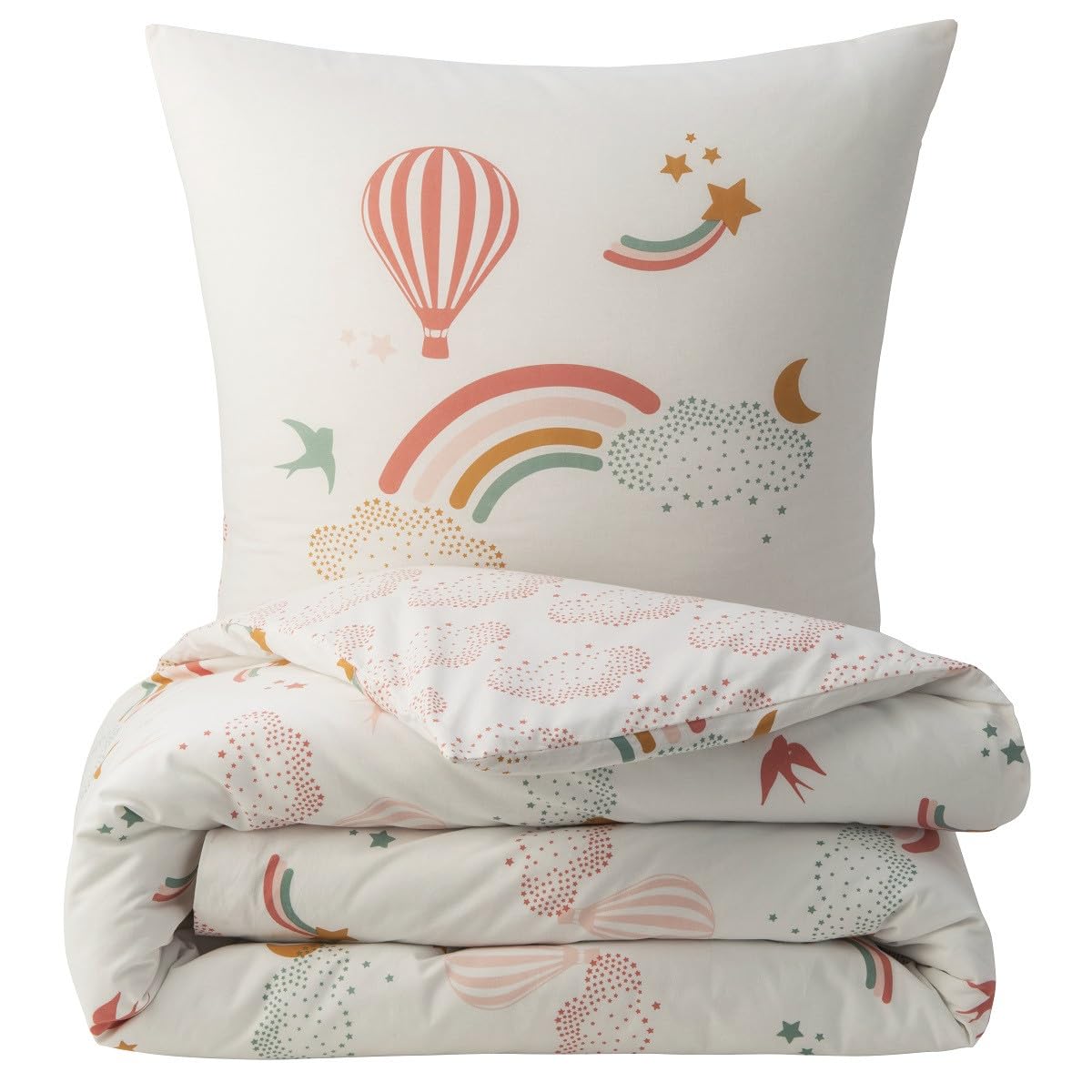 Levasseur Kids parure lit enfant coton arc-en-ciel 2 pièces