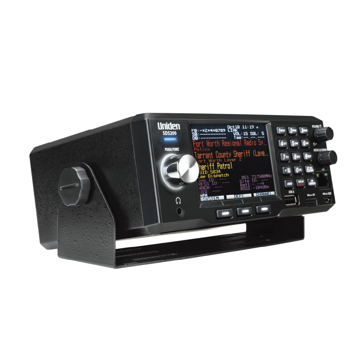 Uniden SDS200 scanner radio base numérique