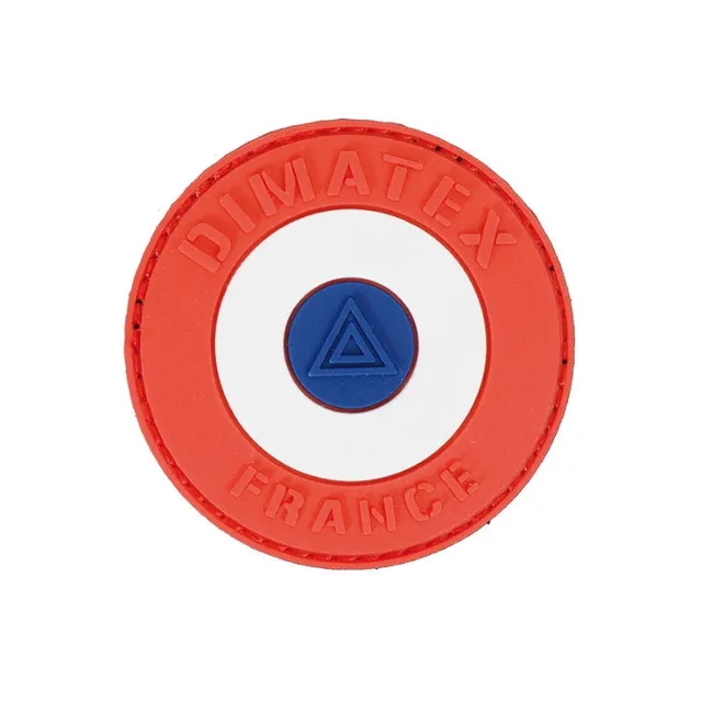 Dimatex Patch Cocarde France Gomme Velcro 5,5 cm