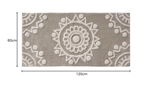 Levasseur Pondichery tapis de bain coton 60x120cm beige