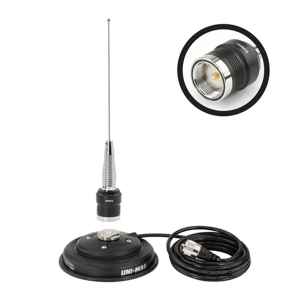 Rugged Air kit antenne GMRS UHF NGP aimantée 406-470MHz