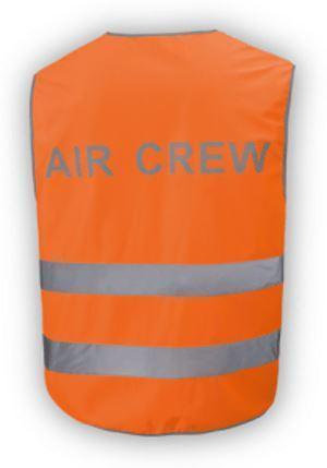 Design4Pilots D4P gilet sécurité orange M/L