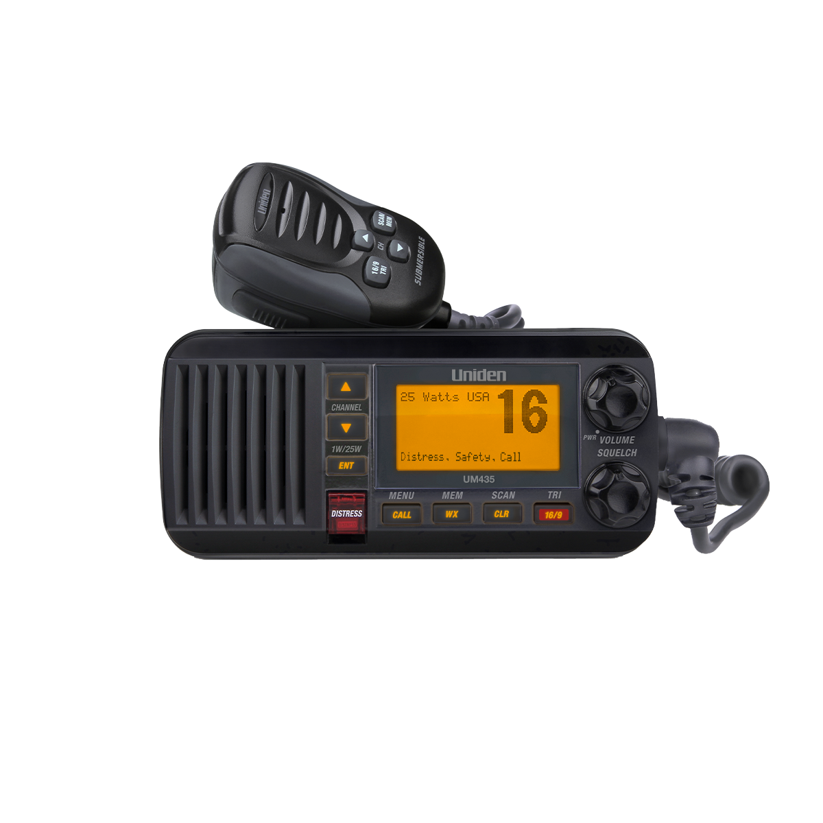 Uniden UM435 radio VHF marine fixe DSC GPS blanche