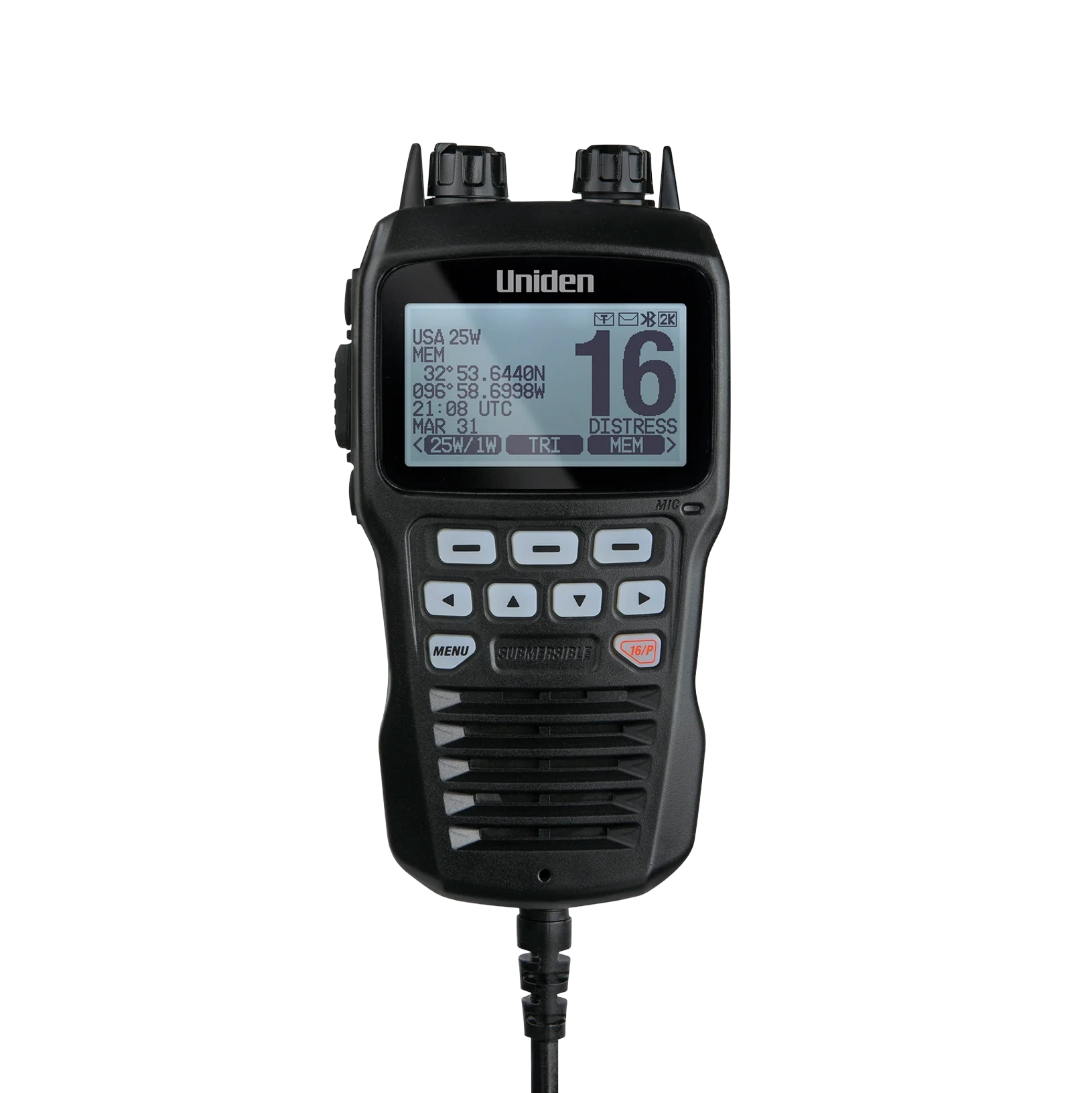Uniden Marine Radio Accessories UMRMICBK microphone déporté UM725 noir