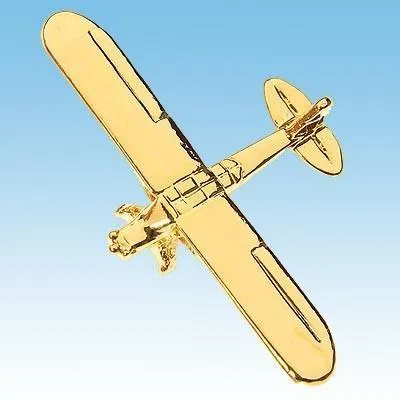 Piper J.3 Cub pin's doré 2,5 cm écrin