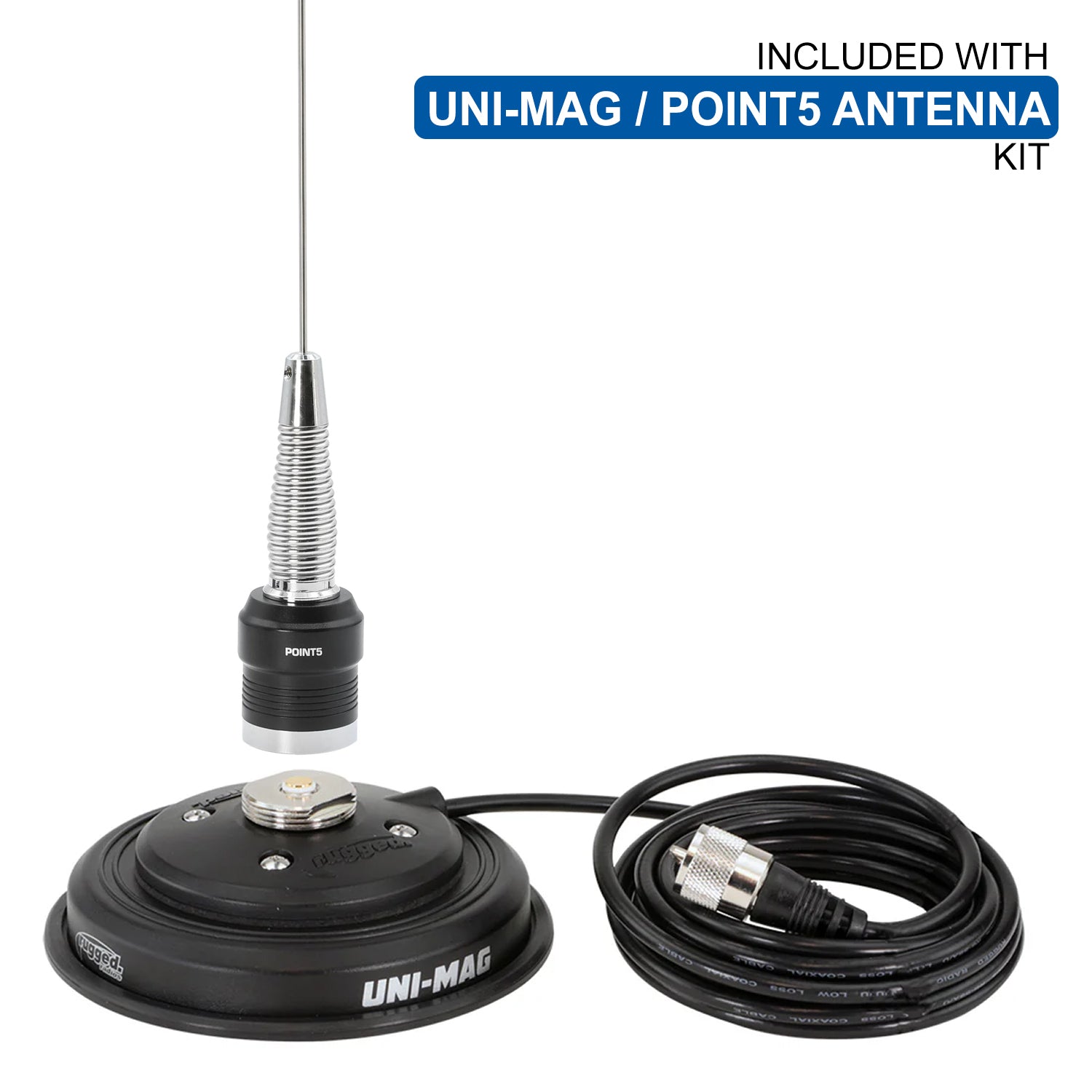 Rugged Air Rambler G4 radio mobile GMRS 50W kit UNI-MAG