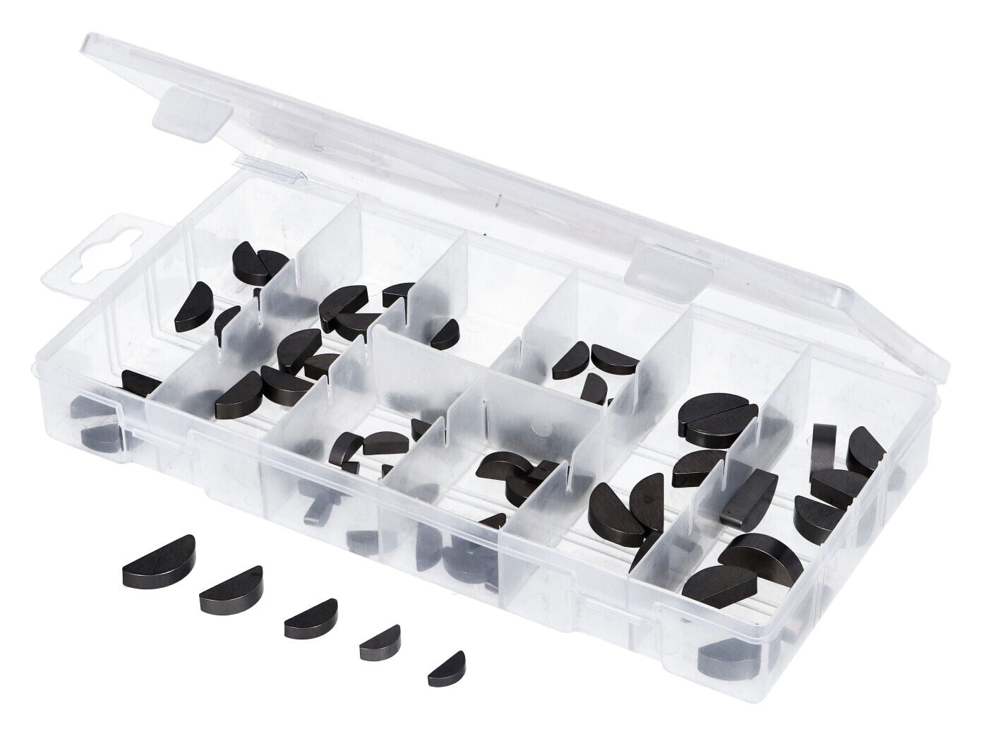 Radne clavettes demi-lune coffret 80 pièces 8 tailles
