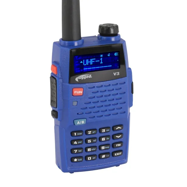 Rugged V3 talkie analogique VHF UHF 5W simple