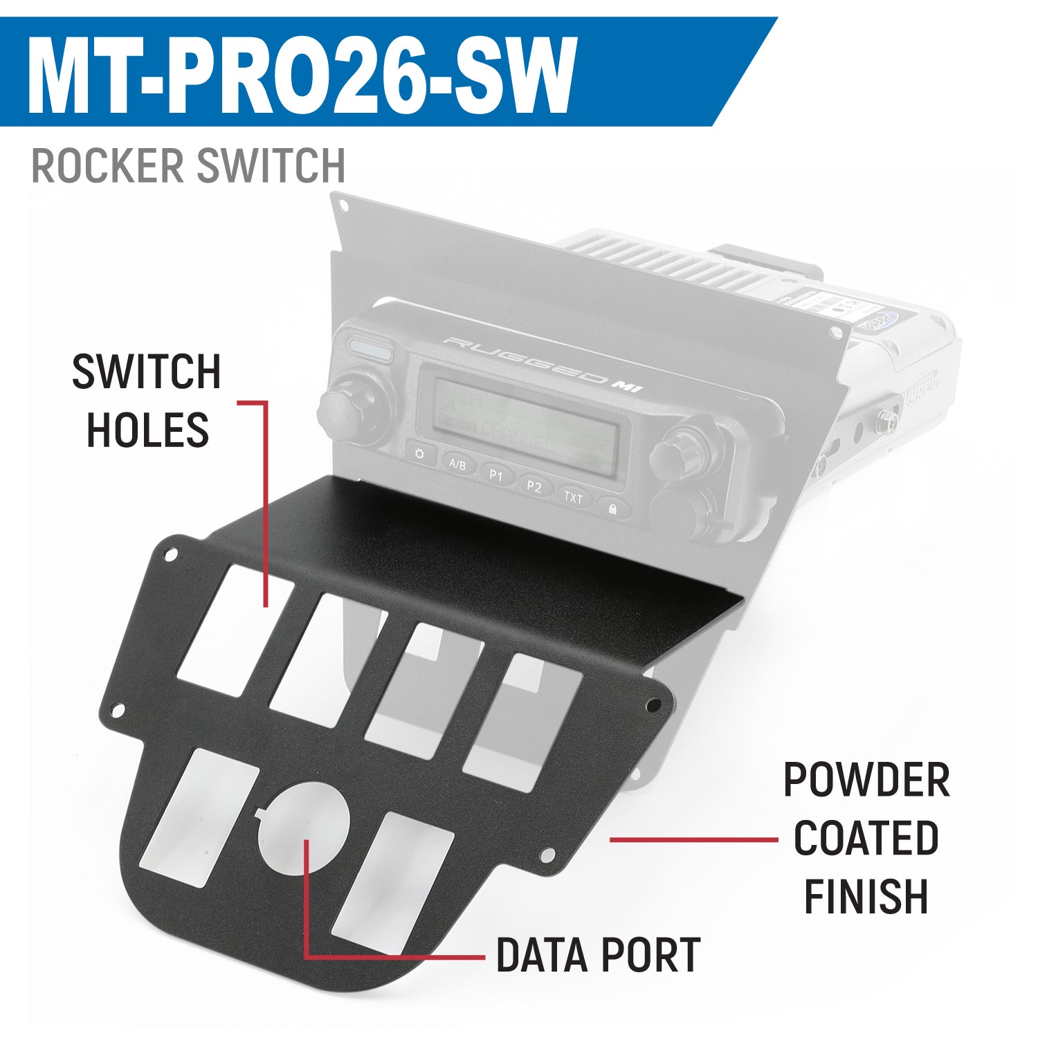 Rugged Air panneau inférieur Polaris RZR Pro R 2026 Rocker Switch