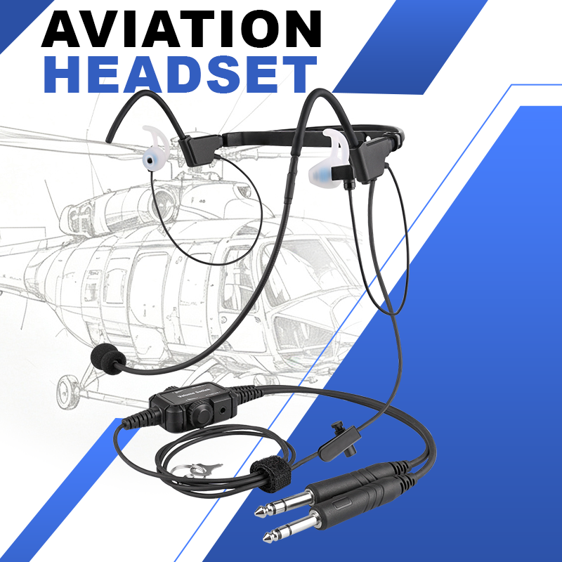 R Spider Wireless Aviation Headset casque intra SWPH-500a léger