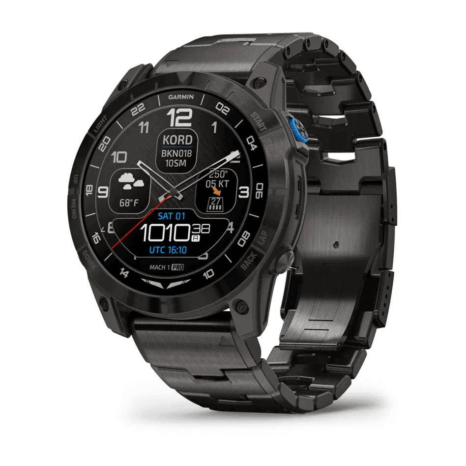 Garmin D2 Mach 1 Pro montre aviateur AMOLED titane 51 mm