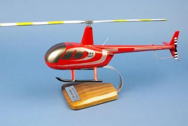 Robinson R-44 Raven II maquette bois 1/24 38x42 cm