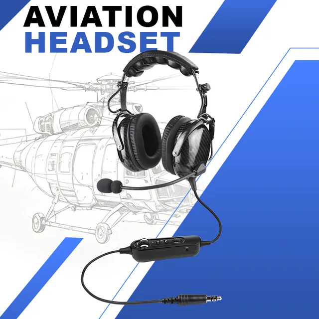 R Spider Aviation Headset casque hélicoptère ANR Bluetooth U174