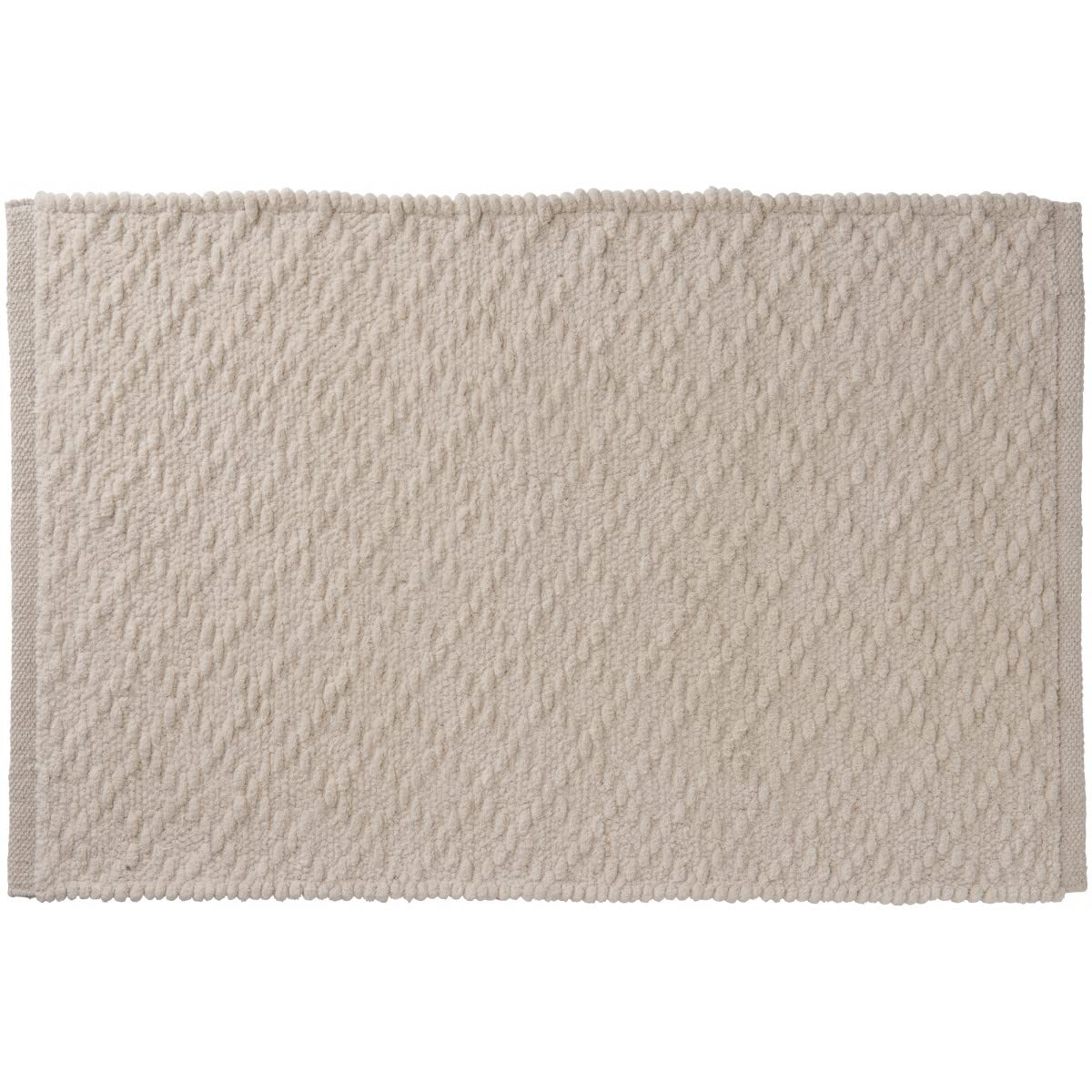 Levasseur Bohemian tapis de bain 50x80 cm écru coton