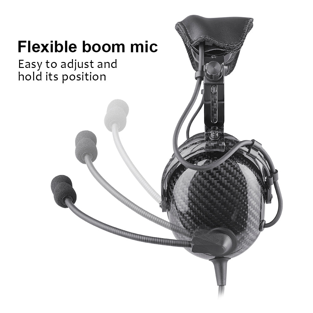 R Spider Wireless Aviation Headset casque ANR carbone Bluetooth