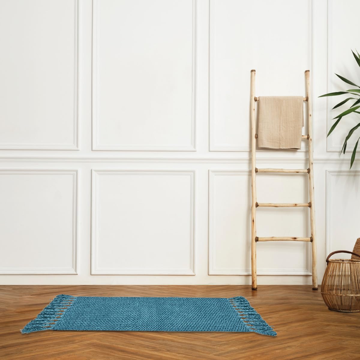 Levasseur Bolero tapis de bain chenille bleu canard 50x80cm