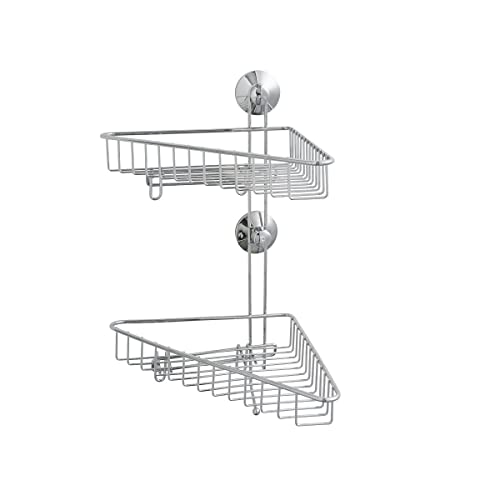 Levasseur Connie Double Étagère Douche ABS Chromé 23x26,5x41 cm