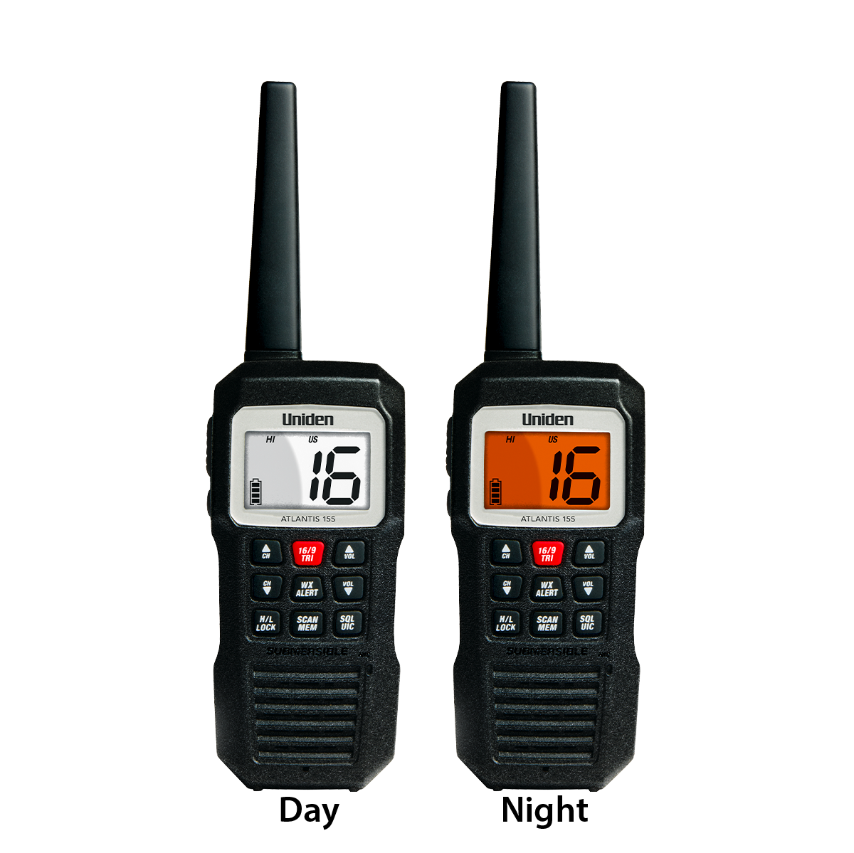 Uniden Atlantis 155 radio VHF marine portable flottante