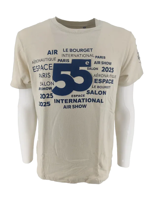 La Boutique du Pilote T-Shirt SIAE 2025 beige adulte salon Bourget