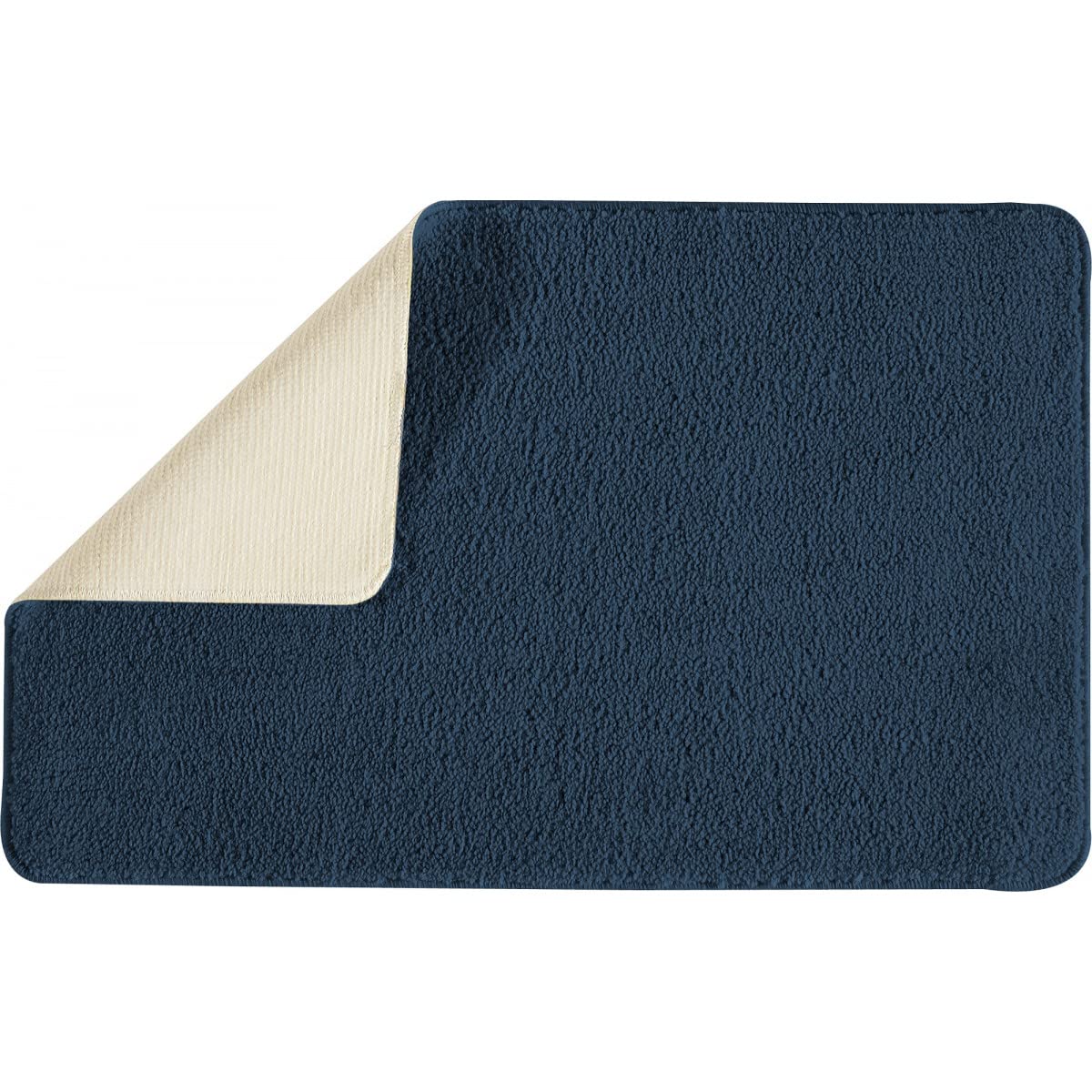 LEVASSEUR Polynésie Tapis de Bain Polyester Marine 50x80cm Antidérapant