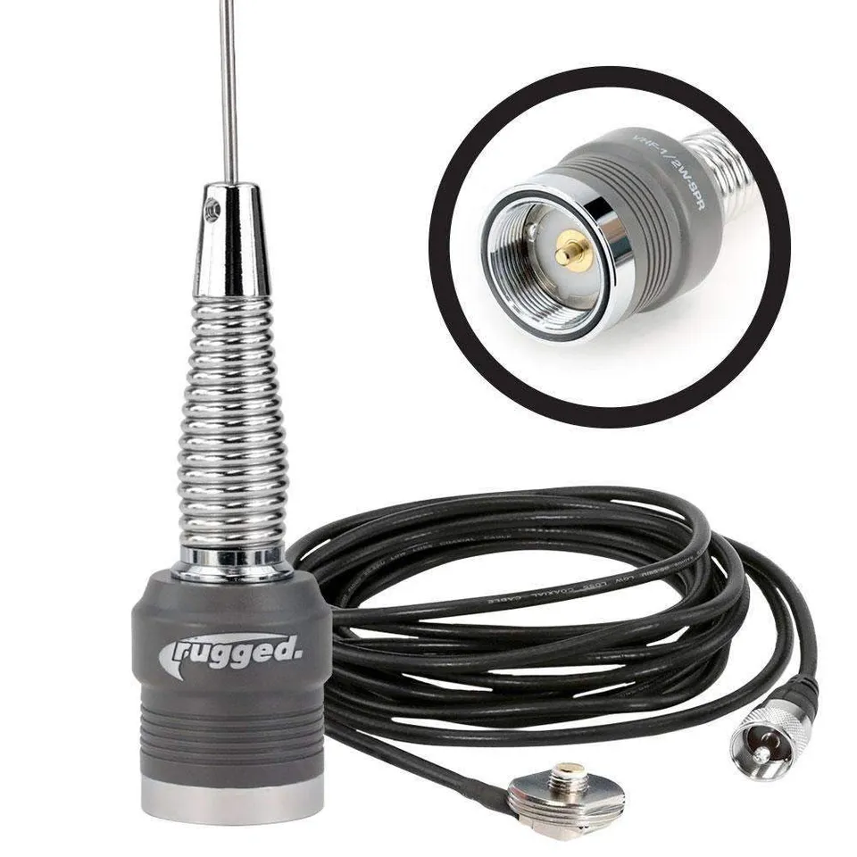 Rugged Air Kit antenne VHF 1/2 onde NGP NMO 144-174 MHz